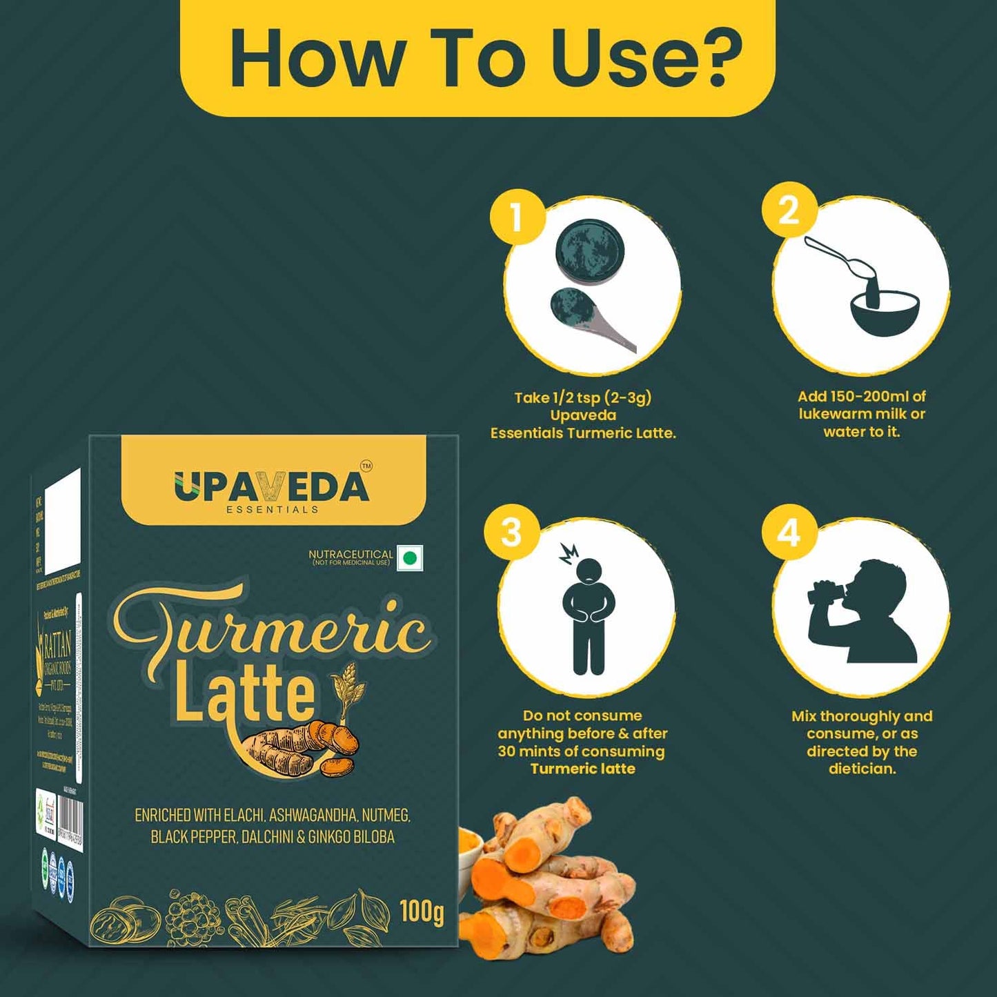 Upaveda Turmeric Latte 100g