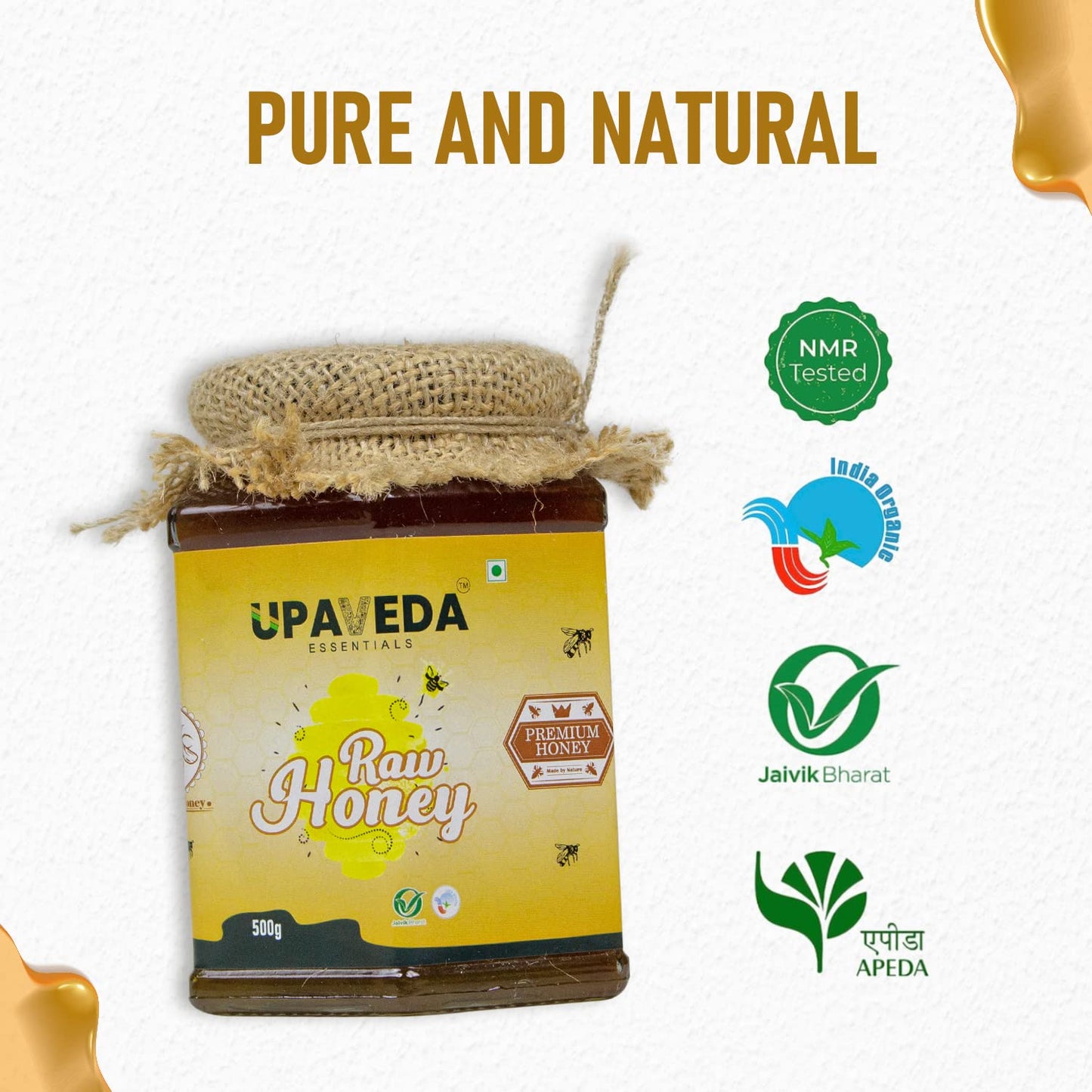 Upaveda Certified Organic Honey 500gm