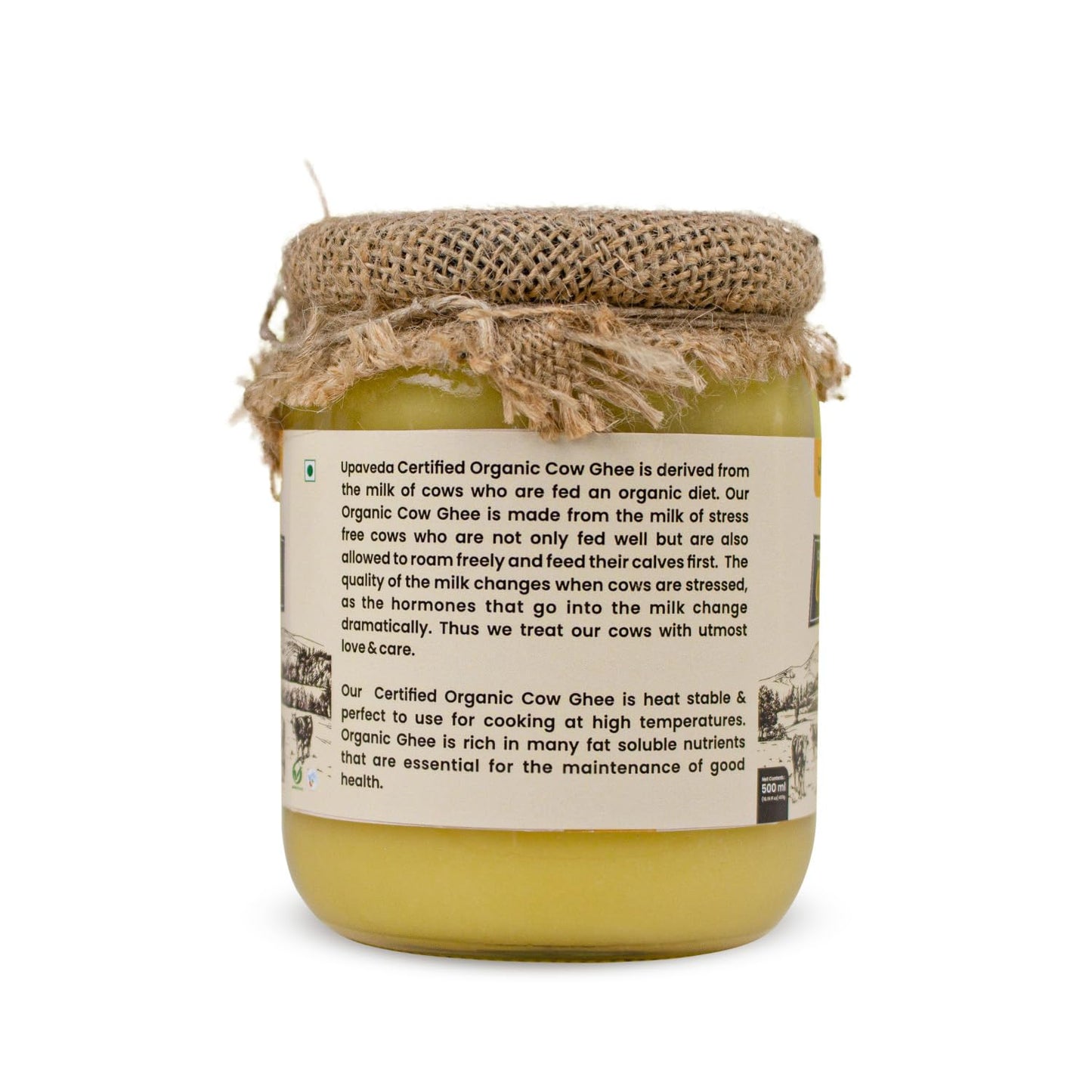Upaveda Organic Cow Ghee 500 ml