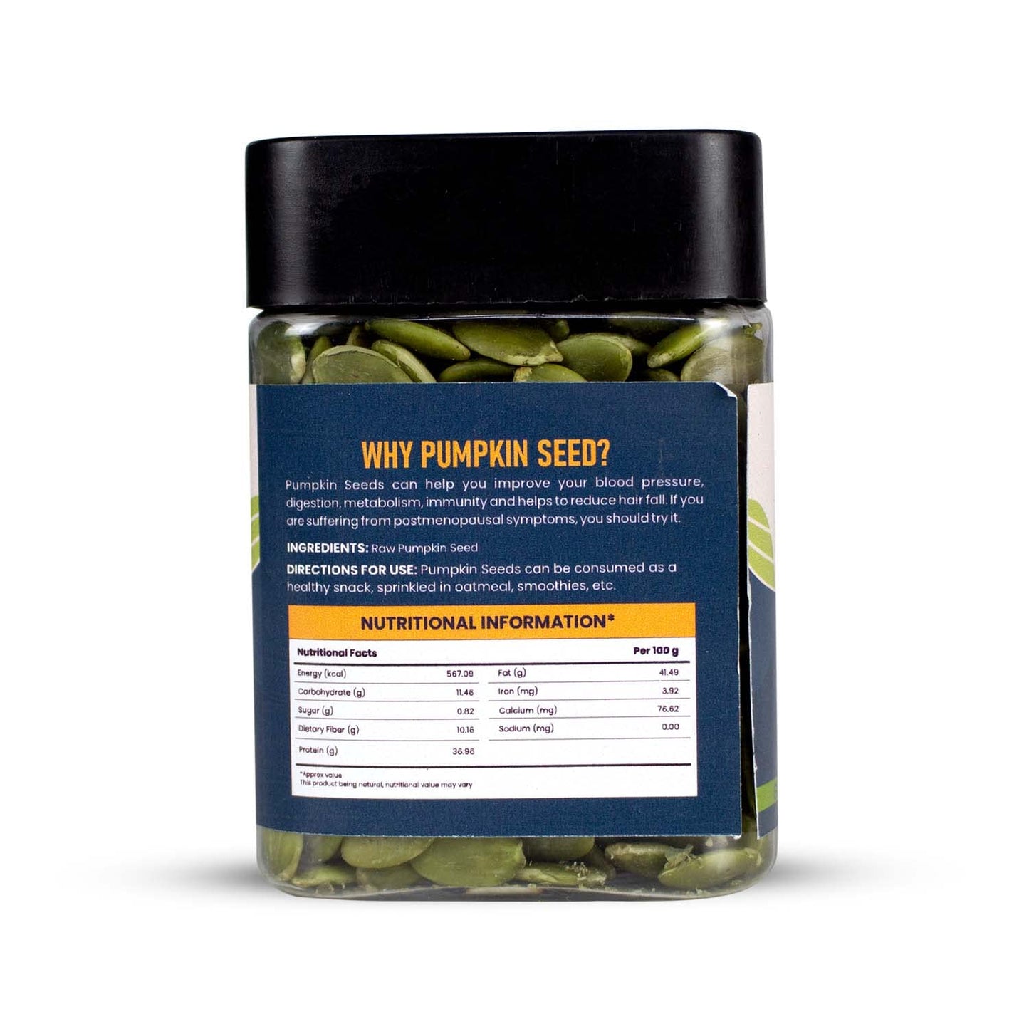 Upaveda Raw Pumpkin Seeds 150g