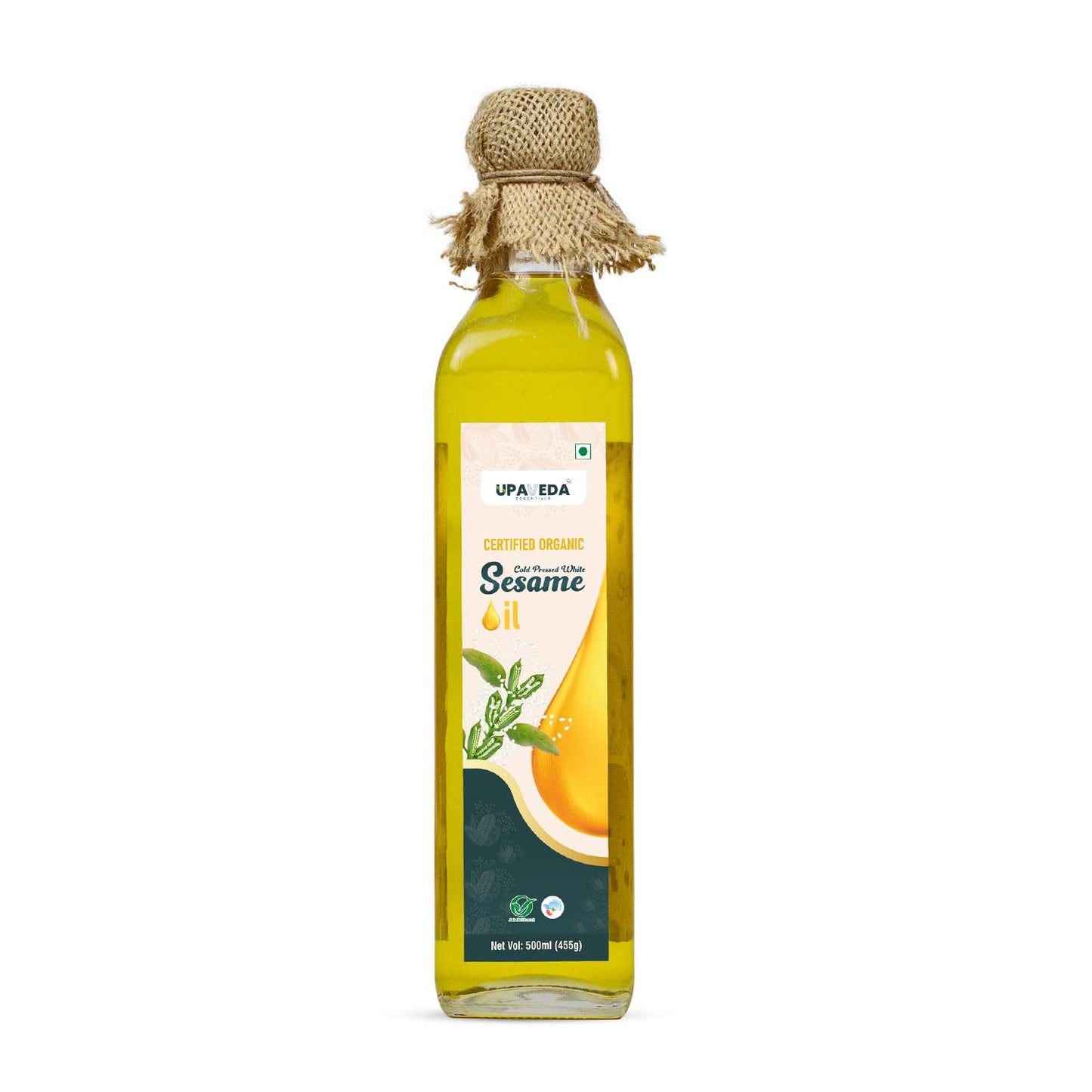 Upaveda Organic Cold Pressed White Sesame Oil 500 ml