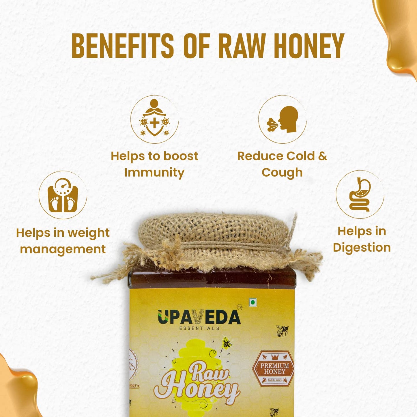 Upaveda Certified Organic Honey 250gm